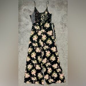 AE Floral Wide-Leg Jumpsuit